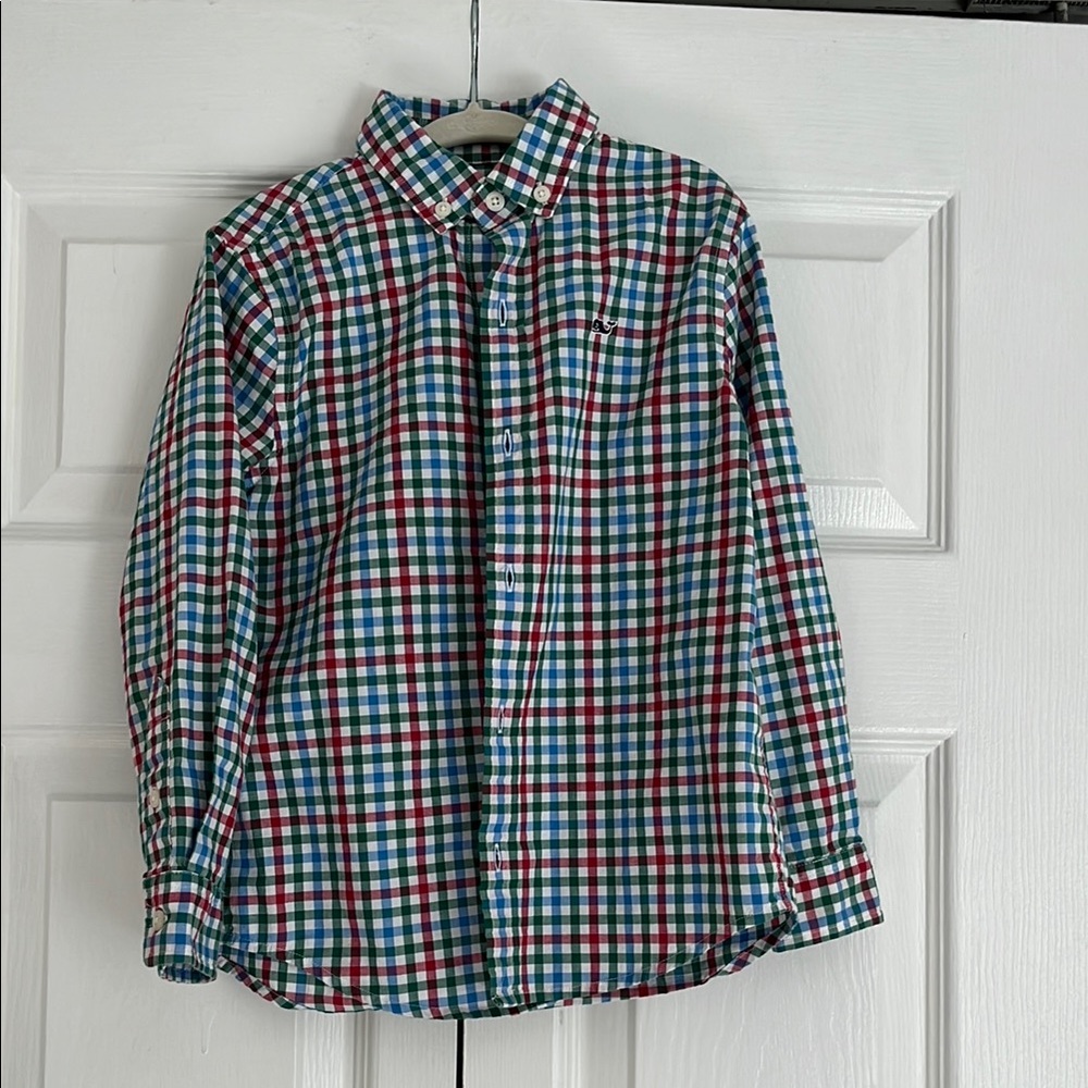 Vineyard Vines Kids Multicolor Plaid Button Down Shirt